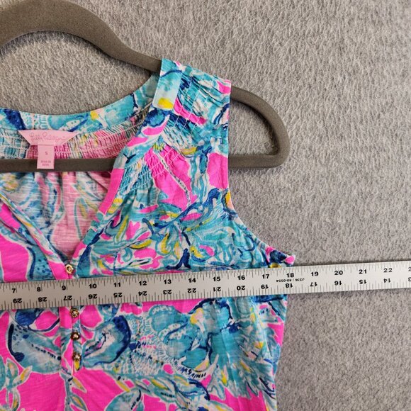Lilly Pulitzer Top Womens S Essie Lobsters In Love Tropical Resort Cruise - Picture 6 of 12